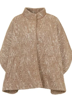 Truien>RINO EN PELLE PONCHO Beige