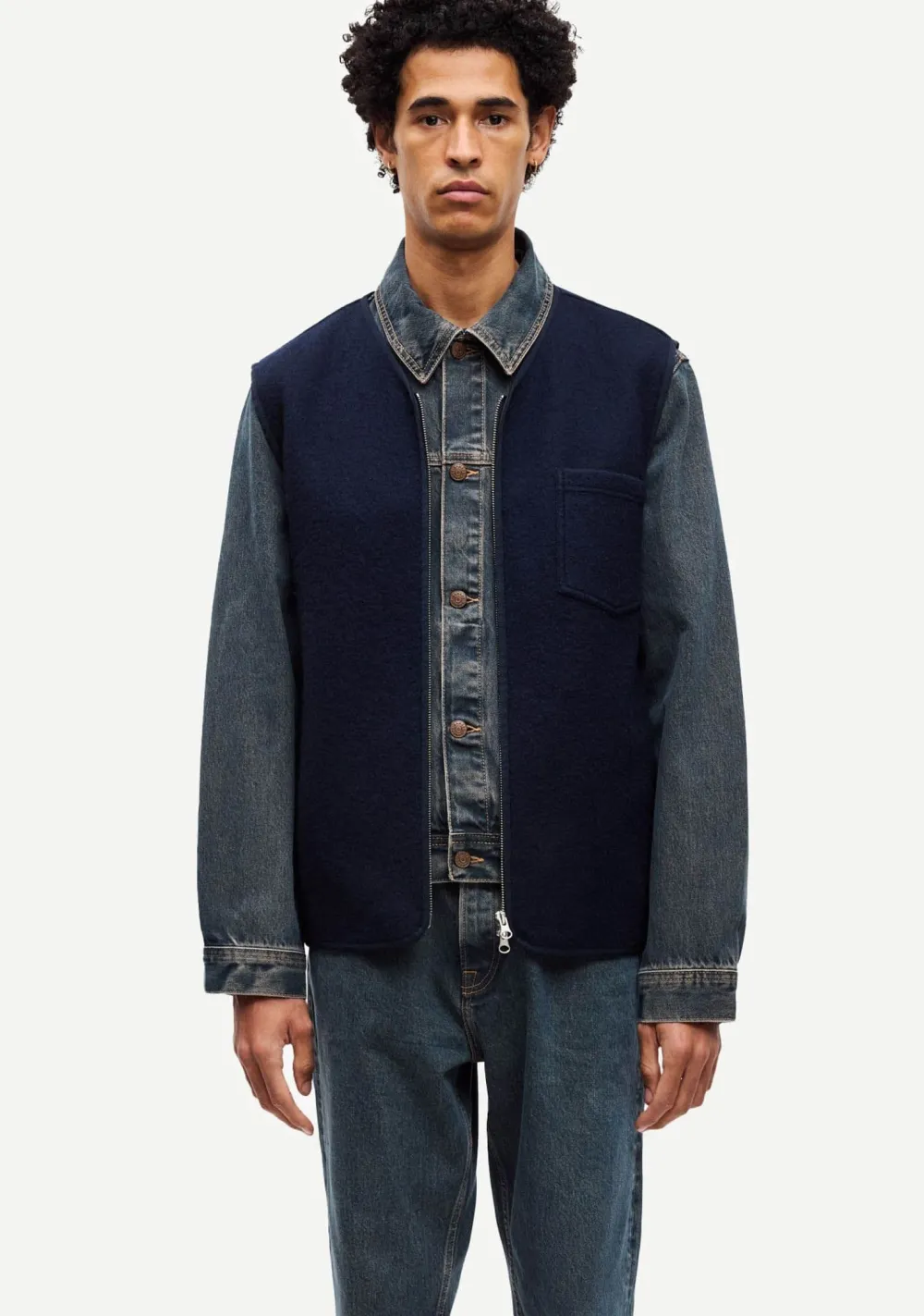 Jassen|Bodywarmers>SAMSOE SAMSOE BODYWARMER Blauw