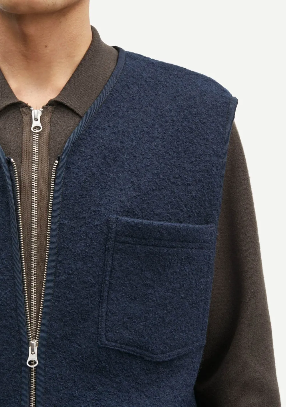 Jassen|Bodywarmers>SAMSOE SAMSOE BODYWARMER Blauw