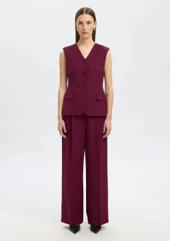 Gilets|Blazers & Jasjes>SELECTED FEMME GILET Rood