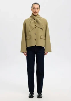 Blazers & Jasjes>SELECTED FEMME JASJE Groen