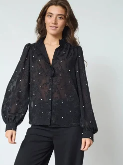 Blouses>SISTERS POINT BLOUSE Zwart