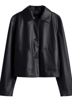 Jassen|Blazers & Jasjes>SOMEDAY LEER/SUEDE JACK Zwart