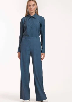 Pakken & Co-Ords|Blouses>STUDIO ANNELOES BLOUSE Blauw