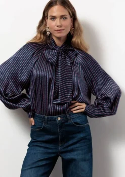 Blouses>STUDIO ANNELOES BLOUSE Blauw