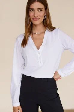 Blouses>STUDIO ANNELOES BLOUSE Wit