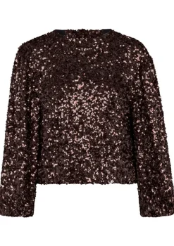 Blouses>STUDIO ANNELOES BLOUSE Bruin