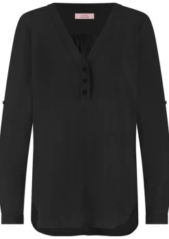 Blouses>STUDIO ANNELOES BLOUSE Zwart