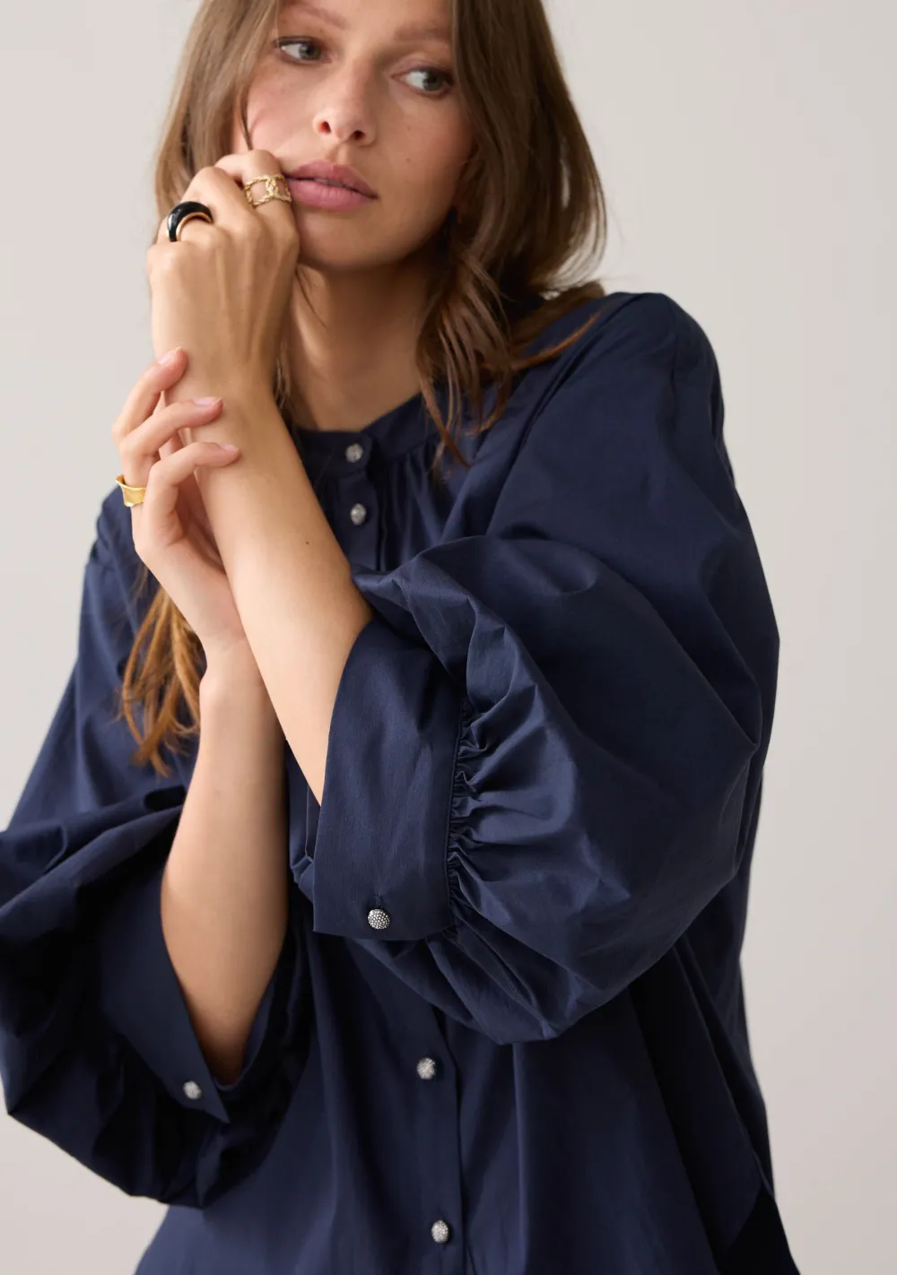 Blouses>SUMMUM BLOUSE Blauw