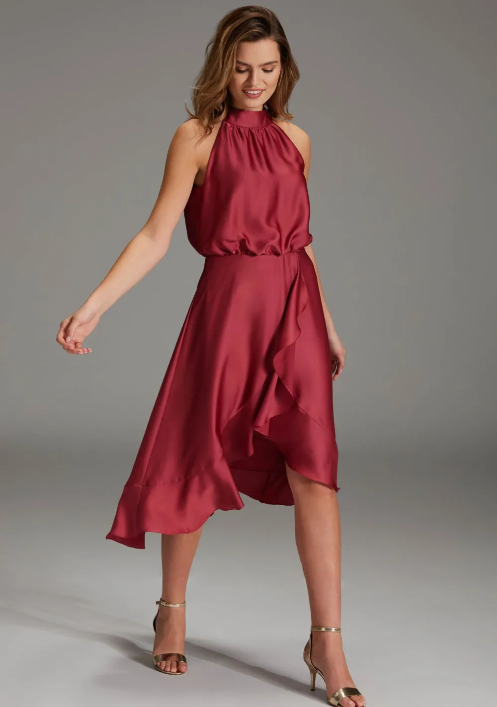 Gelegenheidskleding>SWING JURK Rood