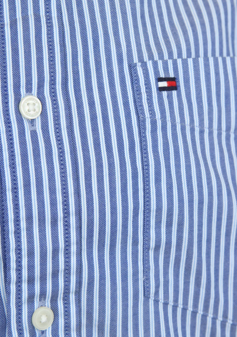 Overhemden>TOMMY HILFIGER OVERHEMD Blauw