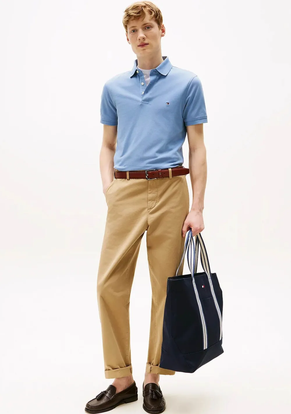 Polo's>TOMMY HILFIGER POLO Blauw