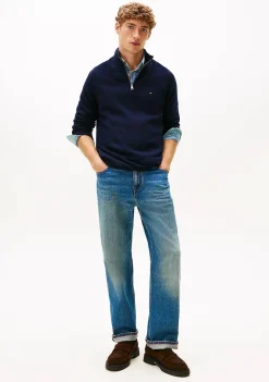 Truien>TOMMY HILFIGER TRUI Blauw