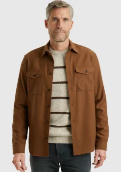 Overhemden>VANGUARD OVERHEMD Bruin