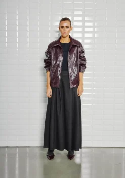 Blazers & Jasjes|Jassen>WITH BLACK LEER/SUEDE JACK Rood