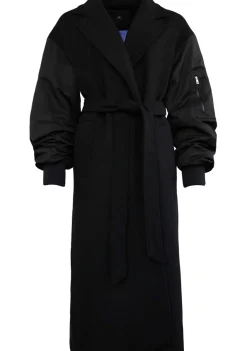 Winterjassen|Jassen>WITH BLACK MANTEL Zwart