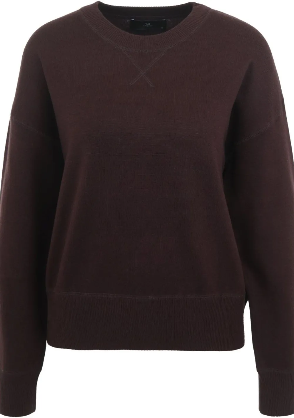 Truien>WITH BLACK TRUI Paars