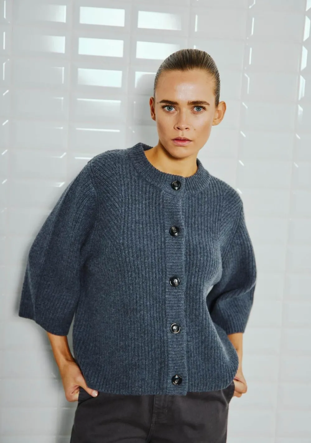 Vesten>WITH BLACK VEST Grijs