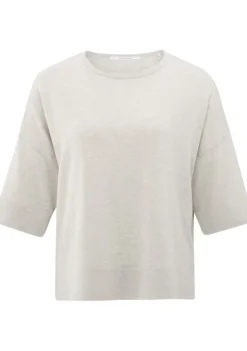 Truien>YAYA TRUI KORTE MOUW Beige