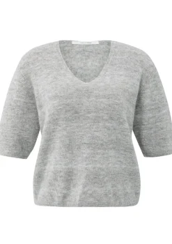 Truien>YAYA TRUI KORTE MOUW Grijs