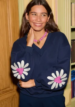 Truien|Sweaters>YDENCE SWEATER Blauw