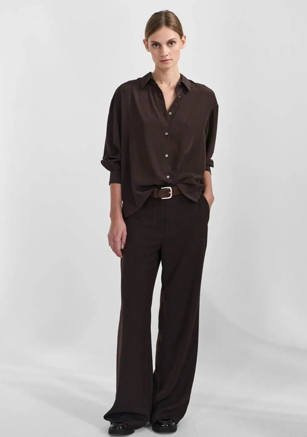 Blouses>ZENGGI BLOUSE Bruin